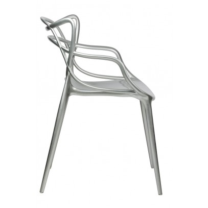 Krzesło LUXO srebrne - ABS