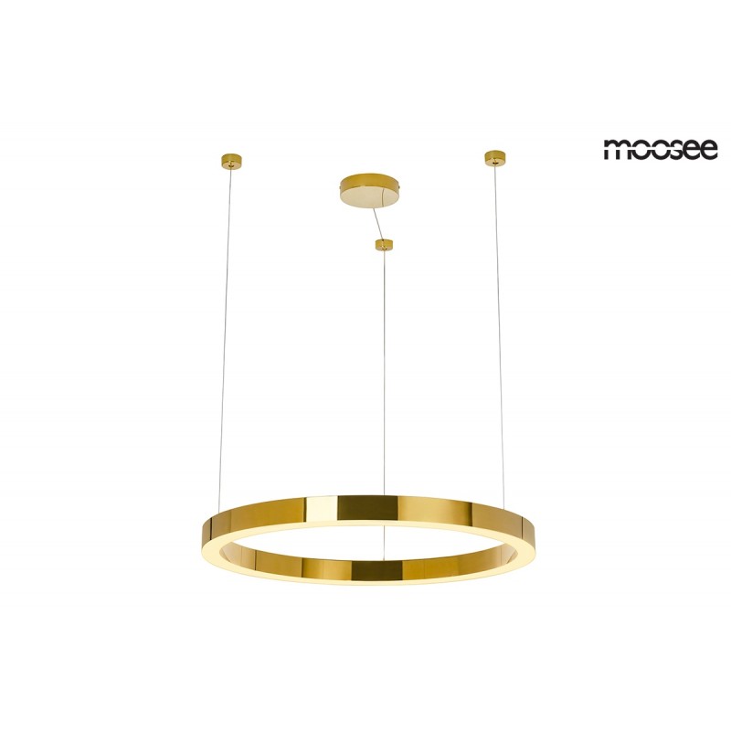 MOOSEE lampa wisząca RING LUXURY 70  złota - LED, chromowane złoto