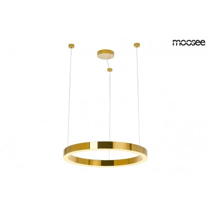 MOOSEE lampa wisząca RING LUXURY 50  złota - LED, chromowane złoto
