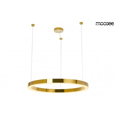 MOOSEE lampa wisząca RING LUXURY 90  złota - LED, chromowane złoto