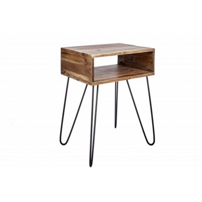 INVICTA stolik SCORPION 40 cm akacja - lite drewno, metal