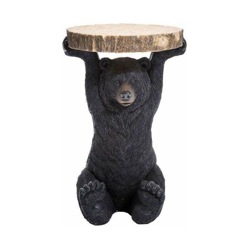 KARE stolik BEAR czarny / drewniany czarny