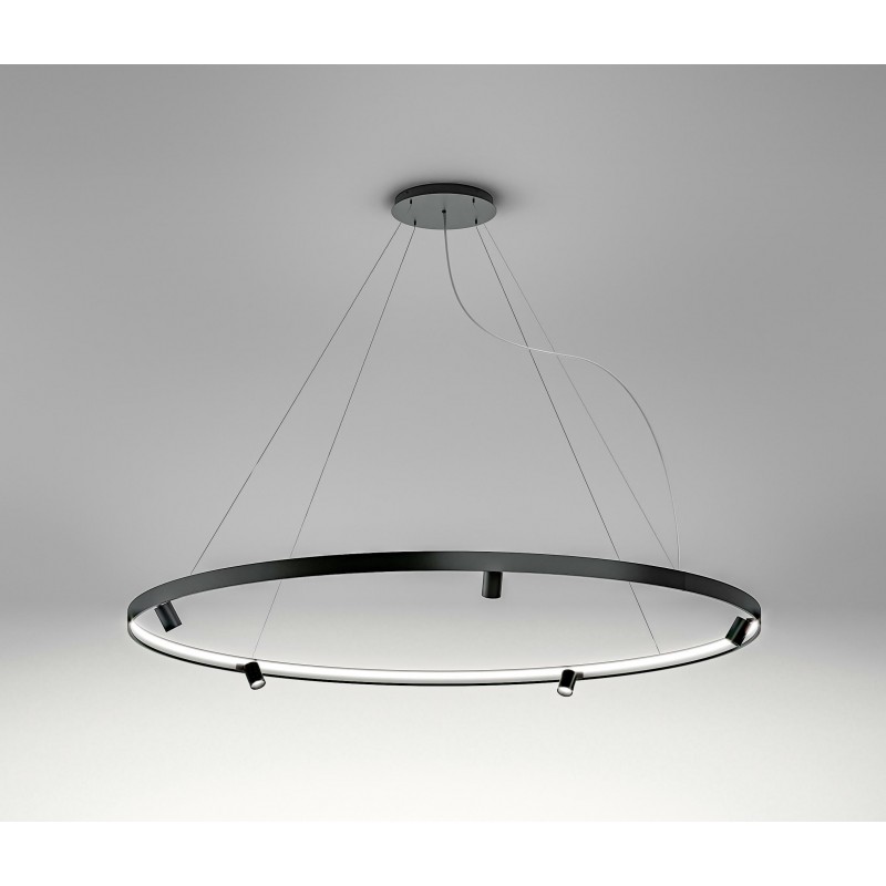 MOOSEE lampa wisząca CIRCLE SPOT 98  BLACK grafitowa