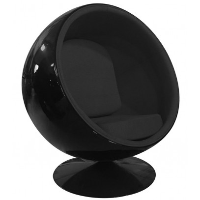 Fotel BALL BLACK czarny