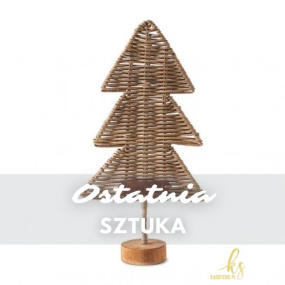 Dekoracja Choinka Rattanowa - Oh Christmas Tree L-3762