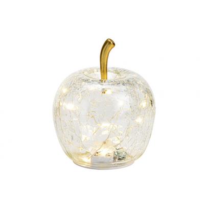 Dekoracja GLASS LED APPLE H12 cm