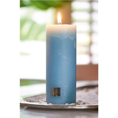 Świeca RM Niebieska / Rustic Candle med. blue 7x18
