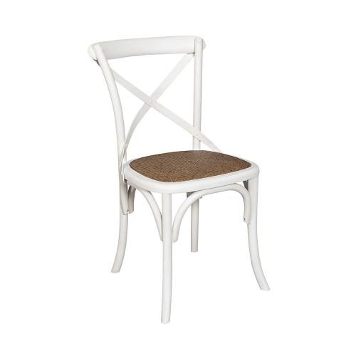 Krzesło Bari biały/natur Belldeco-3057